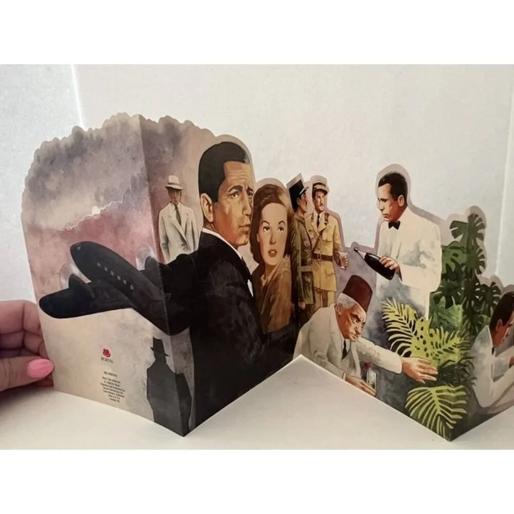 Vtg 1988 Greeting Card Casablanca Happy Birthday Portal Illustrated by Pat Welch
